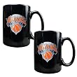 New York Knicks NBA 2pc Black Ceramic Mug Set - Primary Logo New York Knicks NBA 2pc Black Ceramic Mug Set - Primary Logo