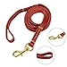 Petroad Leather Dog Leash with 6 Feet Long and 0.6 Inches Wide Large Medium Small Dogs Training and Walking