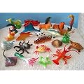 24er Set Seetiere Fische ca. 3-7cm Kunststoff