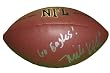 Mike Kafka Autographed NFL Wilson Composite Football Featuring "Go Eagles!" Inscription! Proof Photo