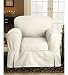 Sure Fit Classic Neutrals Slipcover, Chair White