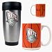 New Jersey Nets Stainless Steel Travel Tumbler and Gameball Ceramic Mug Set