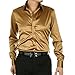 ZERDSKY Men's Slim-Fit Solid Color Dance Prom Dress Shirt
