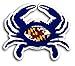 Ravens Maryland Flag Football Purple Crab Sticker