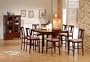 9pc Cherry Finish Wood Counter Height Dining Table & 8 Bar Stool Set