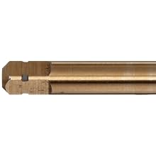 Dormer E020 Powdered-Metal Steel Machine Spiral Point Threading Tap, Gold Oxide Finish, Round with Square End Shank, Plug Chamfer