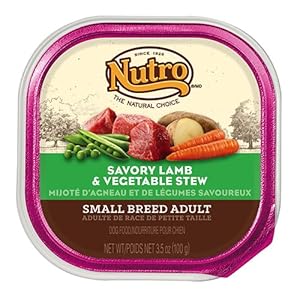 The Nutro Company Small Breed Adult Savory Lamb and Vegetable Recipe for Dogs, 3.5-Ounce The Nutro Company Small Breed Adult Savory Lamb and Vegetable Recipe for Dogs, 3.5-Ounce
