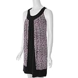 Sangria Black & Purple Sleeveless Fashion Dress