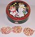 Gourmet Food : Scott's Cakes 1 lb. White Chocolate Covered Pretzel with Rainbow Jimmies in a Season Greetings Tin