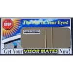 Beige - side window Sun Visor Extenders