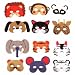 12 Assorted Foam Animal Masks for Birthday Party Favors Dress-up Costume