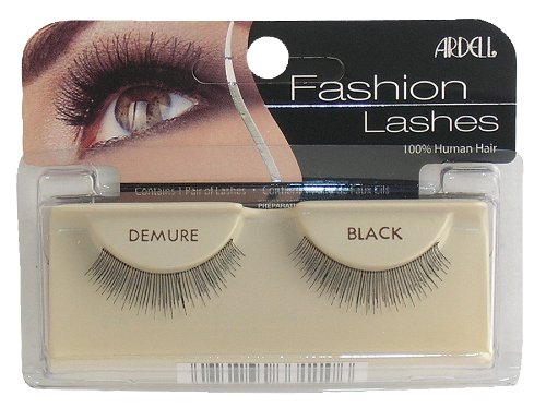 Ardell Fashion Lashes, Demure Black, 1 Pair (Pack of 2)