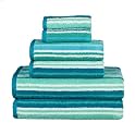 Contemporary Home 6-pc. Towel Set - Green Stripe