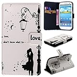 UNEXTATI Galaxy S3 用 ケース PU レザー 手帳型ケース カバー 液晶保護 カード収納 スタンド機能 Samsung Galaxy S3 対応 (ホワイト #3)