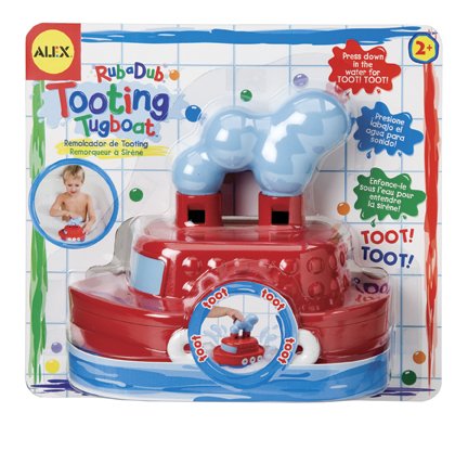 Childrens Toyshop  Toys : Cuckoo Alex Rub a Dub Tooting Tugboat bath toy