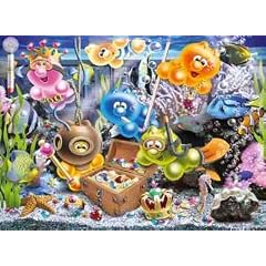 Ravensburger 14864 - Gelini: Gelini a. Schatzsuche - 500 Teile Brilliant-Puzzle