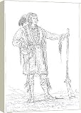 Box Canvas Print of Osceola, prisoner of war from the Florida War, Fort Moultrie, South Carolina,... from Heritage-Images