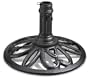 Decorative Iron Umbrella Base Black