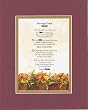 Touching and Heartfelt Poem for Loving Partners - Marriage Takes Three Poem on 11 x 14 inches Double Beveled Matting