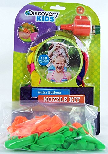 Discovery Kids Water Balloon Nozzle Kit with 150 Balloons