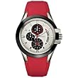 Guess Mens U10575G4 Red Rubber Quartz Watch with White Dial