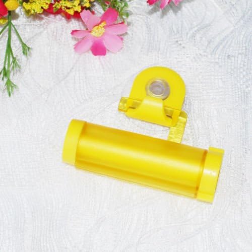 Toothpaste Squeezer Tube Squeezing Rolling Device Easy and Convenient Yellow Green Pink White Blue Color