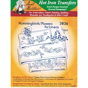 Hummingbirds-Flowers-for-Linens-Aunt-Martha-s-Hot-Iron-Embroidery-Transfer