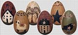 Primitive Wood Eggs
