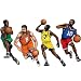 20 Basketball Player Cutouts (4 count)