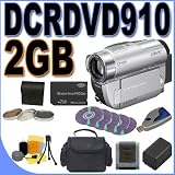 Cheap Sony HandyCam Hybrid DCR-DVD910 Camcorder w/ 15x Optical Zoom PLUS 3pc Filter Kit - Extra Battery - 2GB PRODuo Memory Stick + MORE! DCRDVD910 BigVALUEInc Accessory Saver Bundle - Brand New USA!