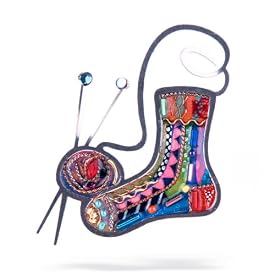 Knitting Socks Pin