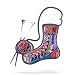 Knitting Socks Pin