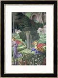 Angel Gathering Flowers in a Heavenly Landscape, Detail from the Journey of the Magi Cycle Framed Art Poster Print by Benozzo di Lese di Sandro Gozzoli, 24x32