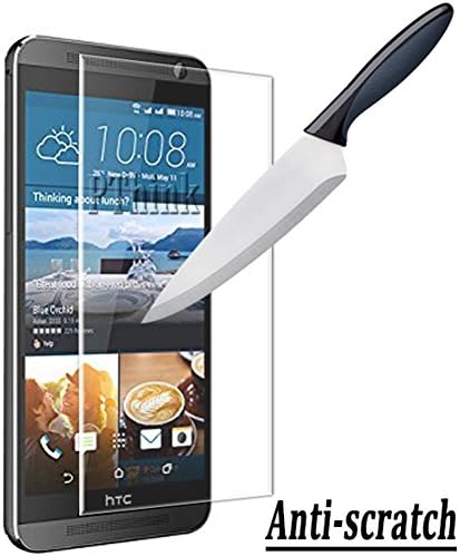 HUYSHE HTC One e9+ Screen Protector,Exprolosion Resistant Premium 0.25D Round Edge 9h Hardness Glass,Retail Packaging,Clear&Transparent