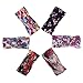 Baby Girl Multicolor Hair Hoops Headbands,Solid Bunny Ears,Bow Headbands(6 PACK)