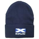 Mens Scotland Flag Embroidered Winter Beanie Hat