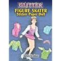 Glitter Figure Skater Sticker Paper Doll