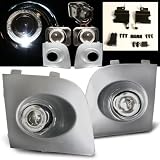 2006-1007 Subaru Impreza Projector Halo Fog Lights Silver Cover by RS TYPE