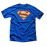  : SUPERMAN DESTROYED SHIELD T-SHIRT, Officially Licensed Men's Tee