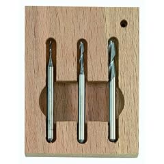 Vollhartmetall-Schaftfr�sersatz, 3tlg. (1 - 2 - 3 mm)