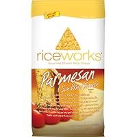 riceworks Parmesan and Sundried Tomato Gourmet Brown Rice Crisps, 5.5 Ounce Bags (Pack of 12)