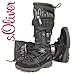s.OLIVER KIDS Kinder Winter Stiefel, Wildleder, TEX- Membrane, schwarz