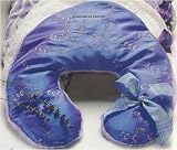 Sonoma Lavender Neck Pillow - Embroidered Lavender