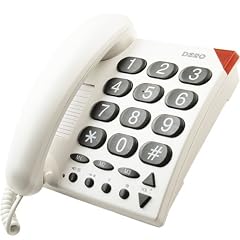 Doro PhoneEasy 311c, Schnurgebundenes Gro�tastentelefon mit optischer Anrufsignalisierung, wei�