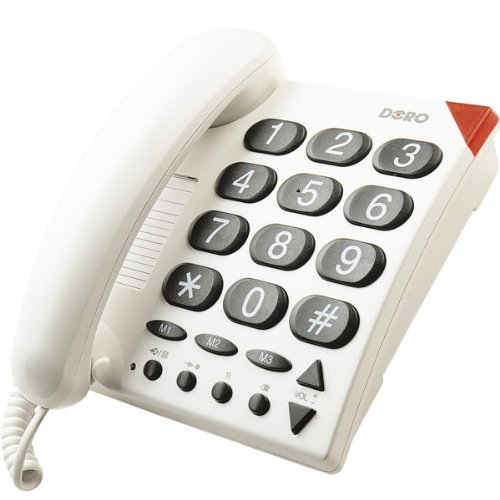 Doro PhoneEasy 311c, Schnurgebundenes Gro&szlig;tastentelefon mit optischer Anrufsignalisierung, Preisvergleich