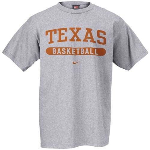 Nike Texas Longhorns Ash Basketball T-shirt