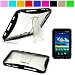 Premium TPU Hard Crystal Case Cover with Kickstand for Samsung Galaxy Tab 7 inch LCD Display Screen Wifi 3G Samsung Galaxy Tablet P1000, Black