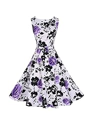 Cocktail Polyester/Spandex Sleeveless Vintage Floral Print Natural   Waistline Party Dress/Maxi Dress 