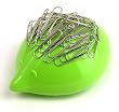 A di Alessi Dozi Paper Clip Holder, Green