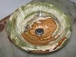14" Round Green Onyx Bathroom Sink Vessel Basin Bowl